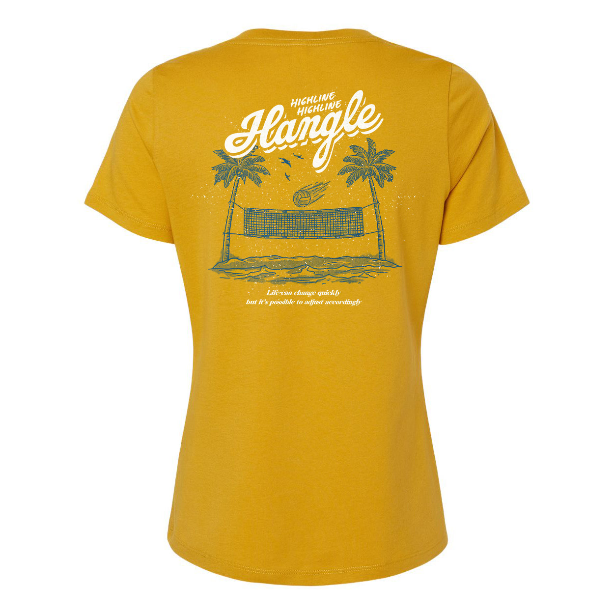 Hangle at the Beach Ladies Relaxed V-neck Tee