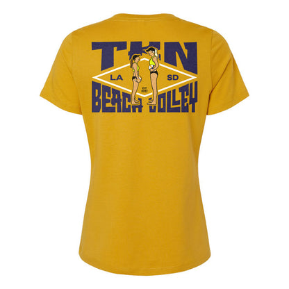 Big Buddy, Little Buddy Ladies Relaxed V-neck Tee