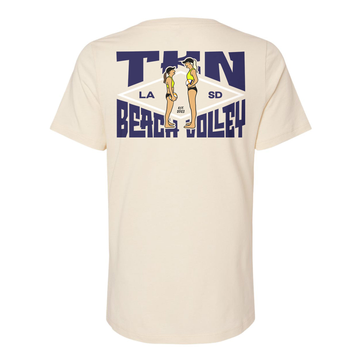 Big Buddy, Little Buddy Ladies Relaxed V-neck Tee