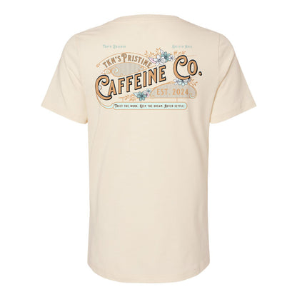 Pristine Caffeine Ladies Relaxed V-neck Tee