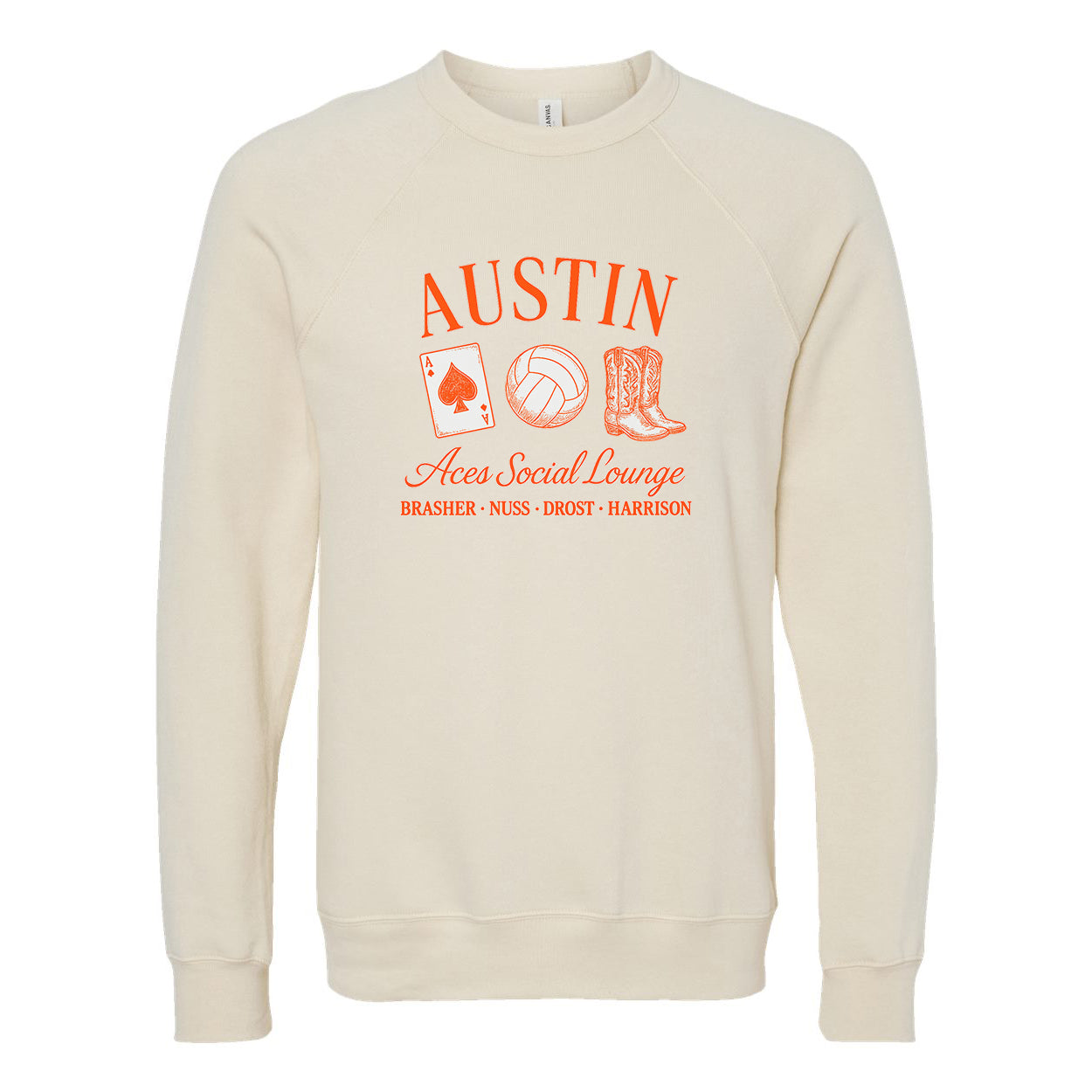 Aces Social Lounge Fleece Crewneck Sweatshirt