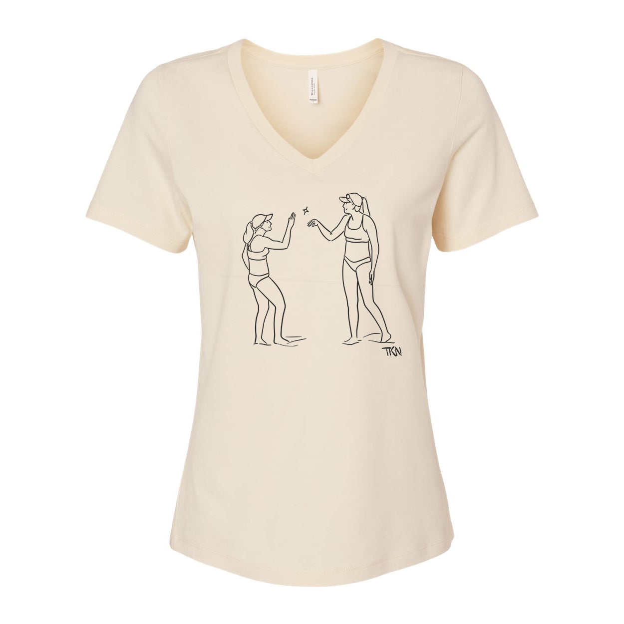 Ding Ladies Relaxed V-neck Tee