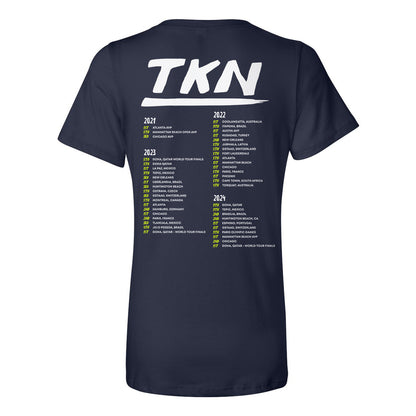 World Tour Ladies Relaxed V-neck Tee