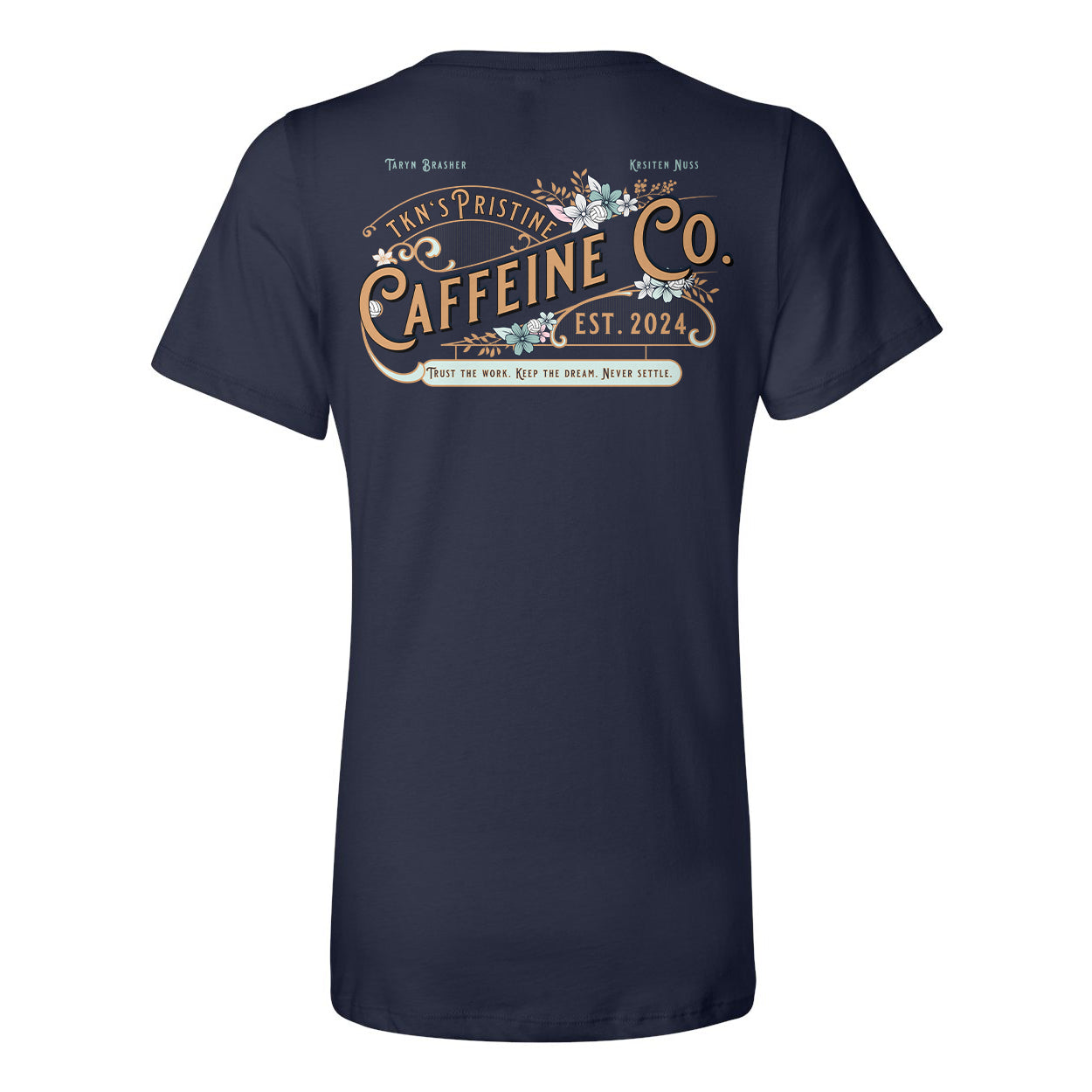Pristine Caffeine Ladies Relaxed V-neck Tee