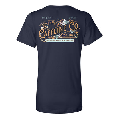 Pristine Caffeine Ladies Relaxed V-neck Tee