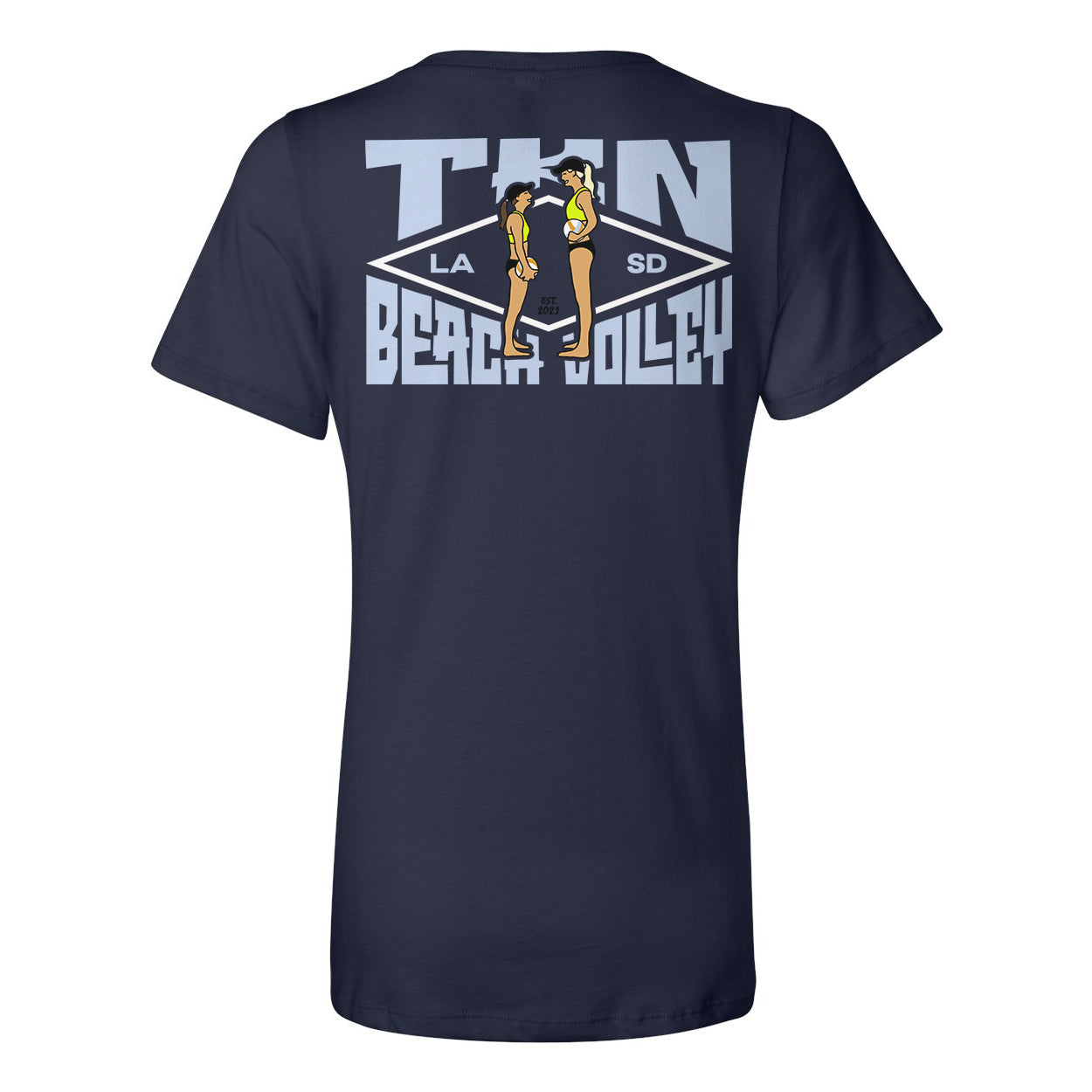 Big Buddy, Little Buddy Ladies Relaxed V-neck Tee