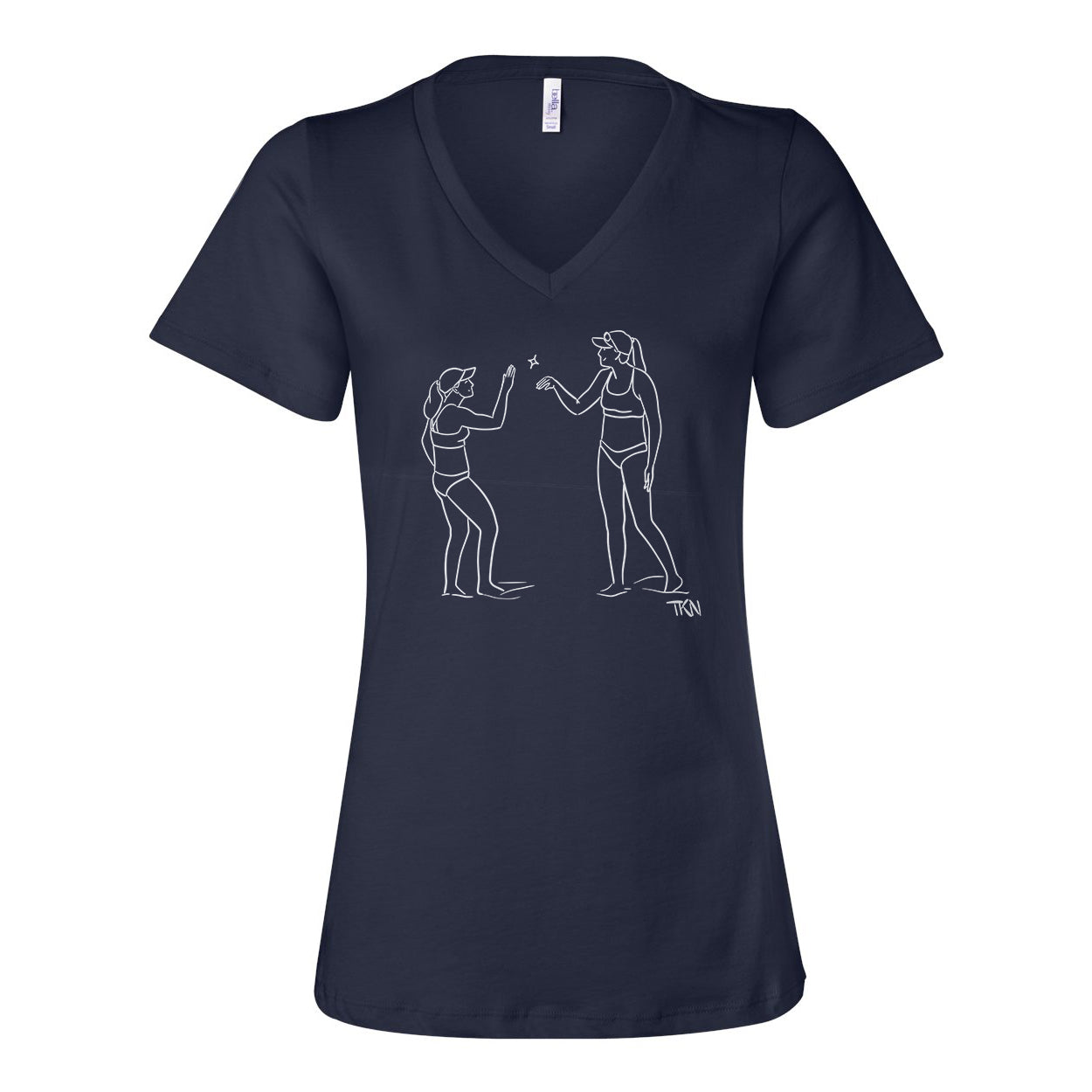 Ding Ladies Relaxed V-neck Tee