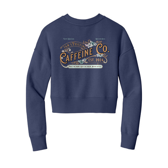Pristine Caffeine Ladies' Fleece Cropped Crew