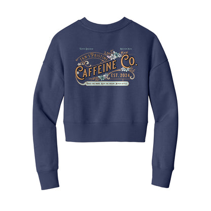 Pristine Caffeine Ladies' Fleece Cropped Crew