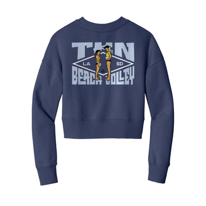 Big Buddy, Little Buddy Ladies' Fleece Cropped Crew
