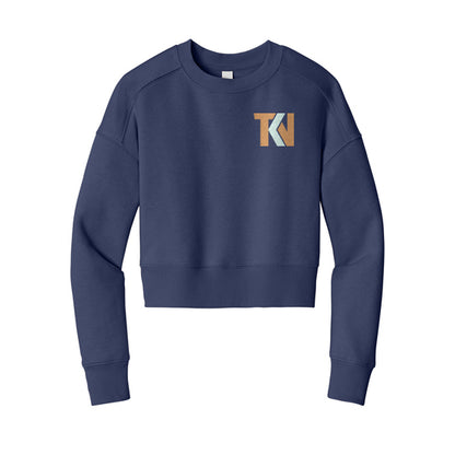 Pristine Caffeine Ladies' Fleece Cropped Crew