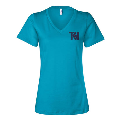 Hangle at the Beach Ladies Relaxed V-neck Tee