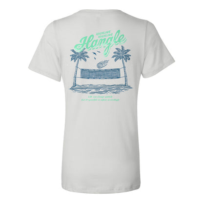 Hangle at the Beach Ladies Relaxed V-neck Tee
