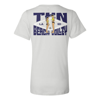 Big Buddy, Little Buddy Ladies Relaxed V-neck Tee